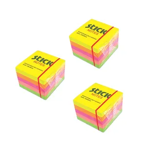 کاغذ یادداشت چسب دار مدل MO9 سایز 5x5 سانتی متر بسته 3 عددی