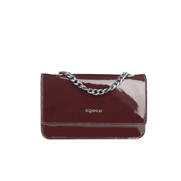 کیف مجلسی زنانه چرم کروکو مدل tooka enamelled