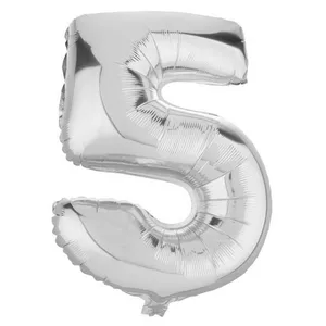 بادکنک فویلی سورتک مدل عدد پنج پلاس کد STFN04 