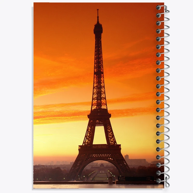 دفتر مشق 100 برگ خندالو طرح برج ایفل کد F463