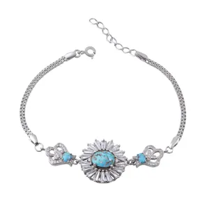    دستبند نقره زنانه بازرگانی میلادی کد DP_054