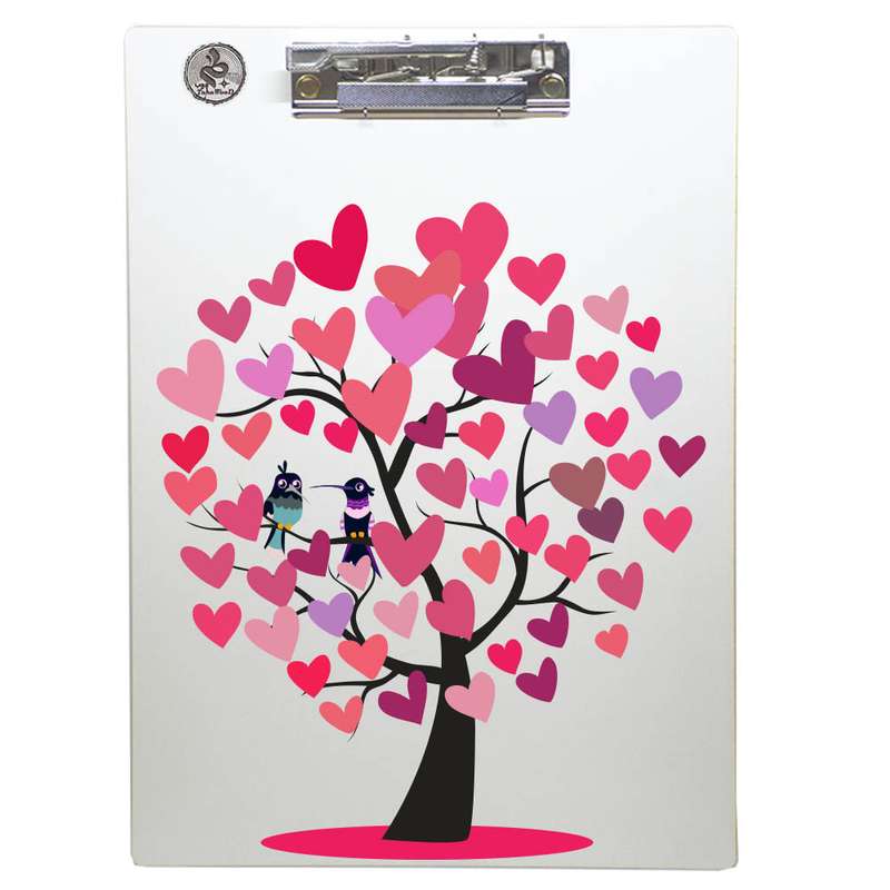 تخته شاسی طه چوب مدل Heart Tree01 سایز A4