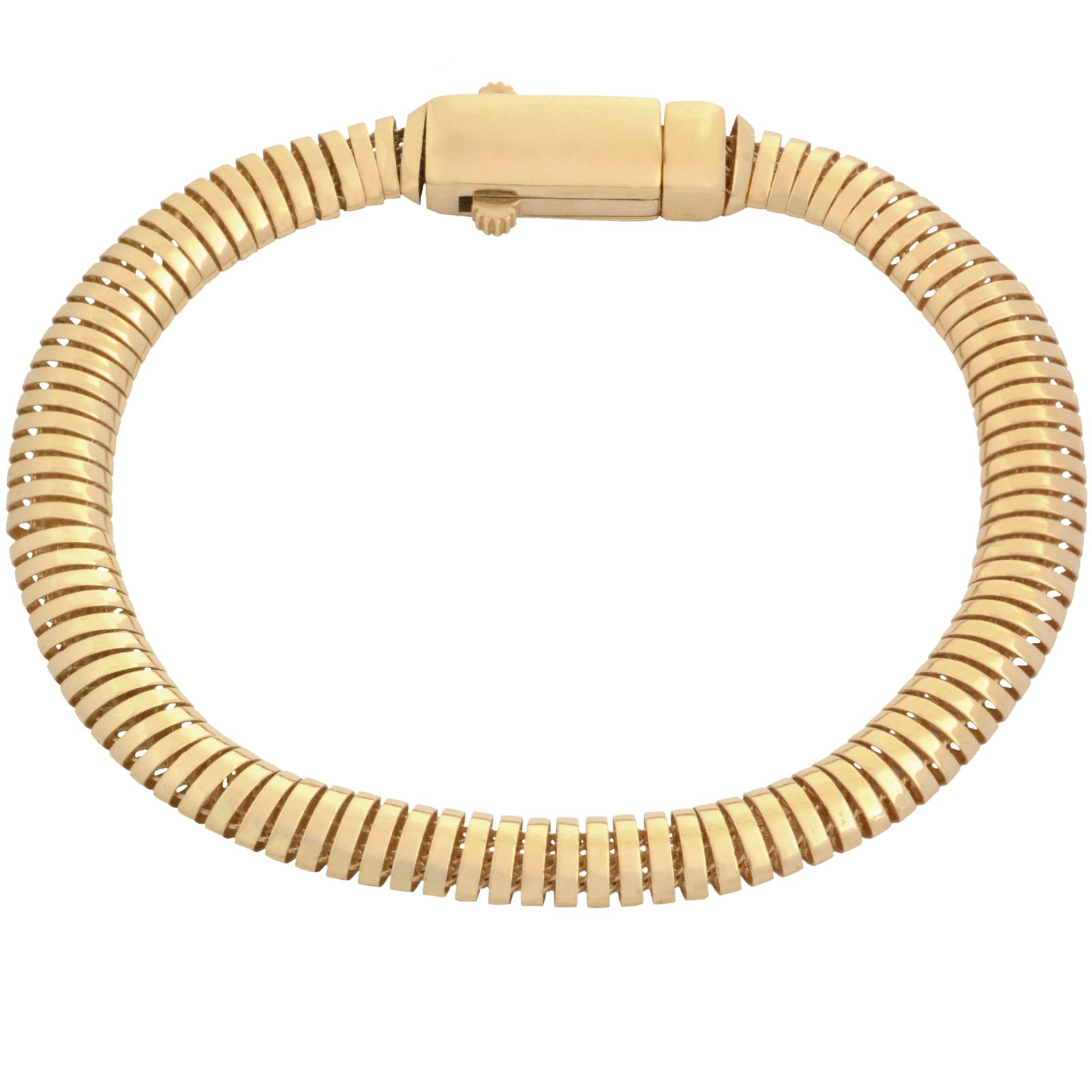 دستبند طلا 18 عیار زنانه طلای مستجابی مدل فمو کد 18 -  - 1