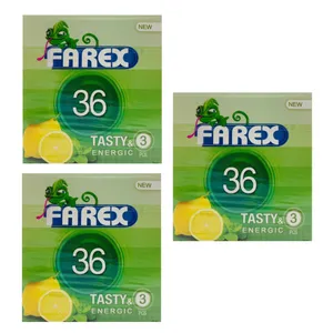 کاندوم فارکس مدل TASTY 36 مجموعه 3 عددی