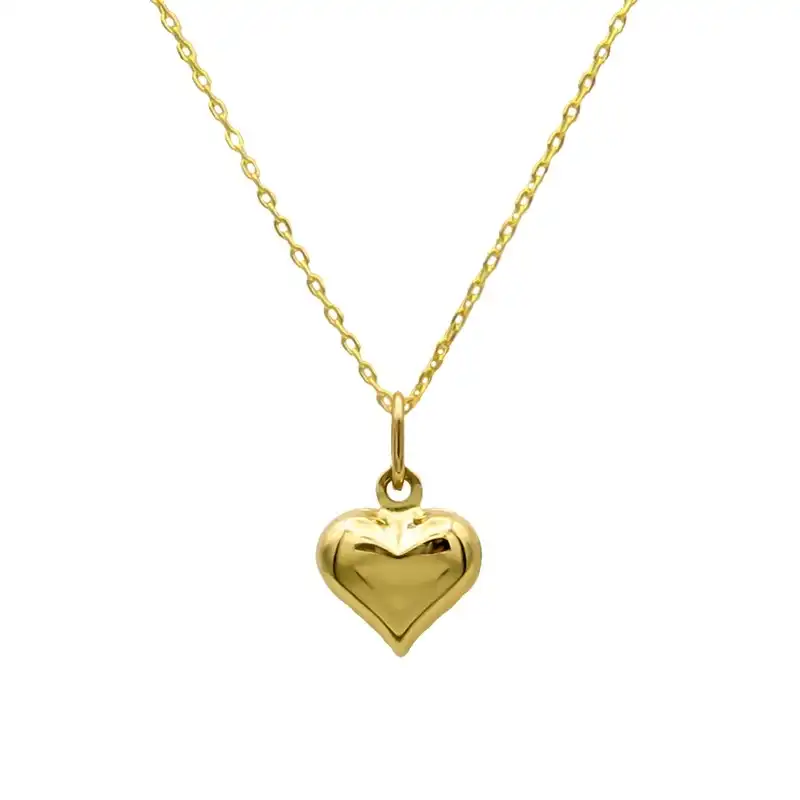 گردنبند طلا 18 عیار زنانه وی وی گلد گالری مدل قلب عشق