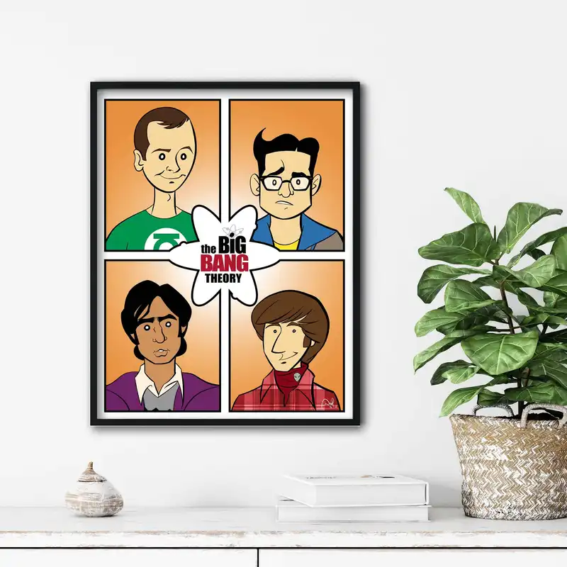 تابلو آتریسا طرح سریال big bang theory مدل ATB0019