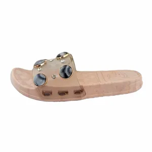 دمپایی زنانه مدل سنگی نگین دار