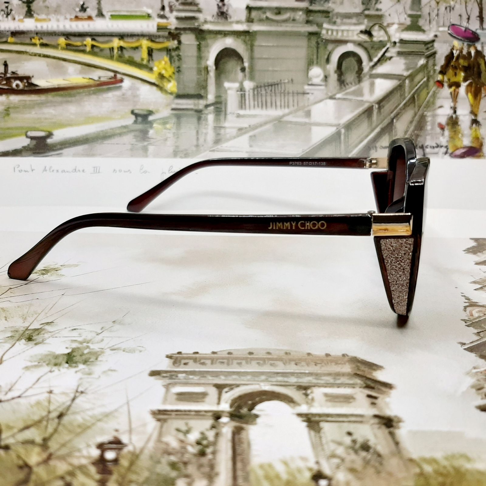 عینک آفتابی زنانه جیمی چو مدل P3673brdbr -  - 4