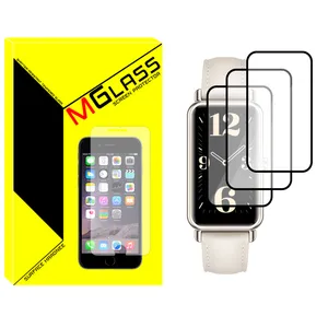 محافظ صفحه نمایش نانو ام گلس مدل NMG مناسب برای ساعت هوشمند هوآوی Watch Fit Mini بسته سه عددی