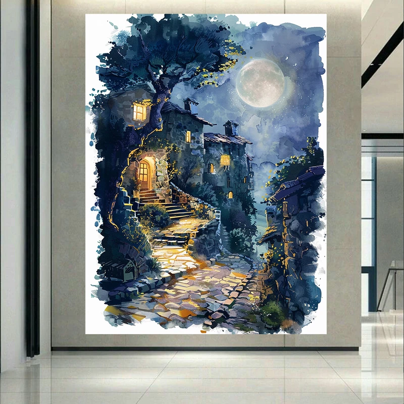 پوستر طرح مخمل ماه و خانه مخوف کد PD130382
