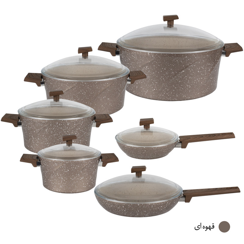 سرویس پخت و پز 12 پارچه ای ان سی مدل Luna1