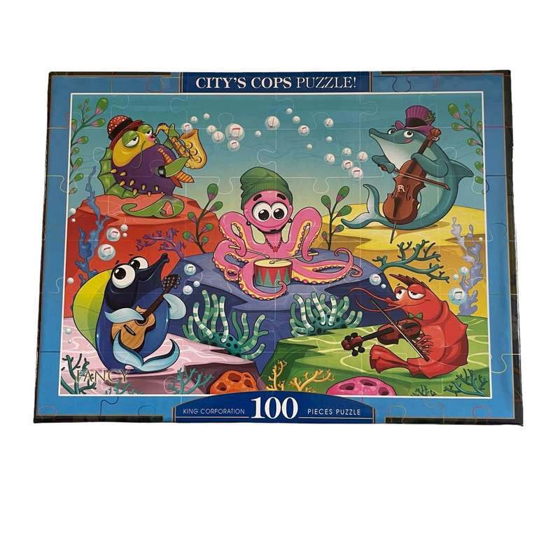 پازل 100 تکه مدل حیوانات دریایی