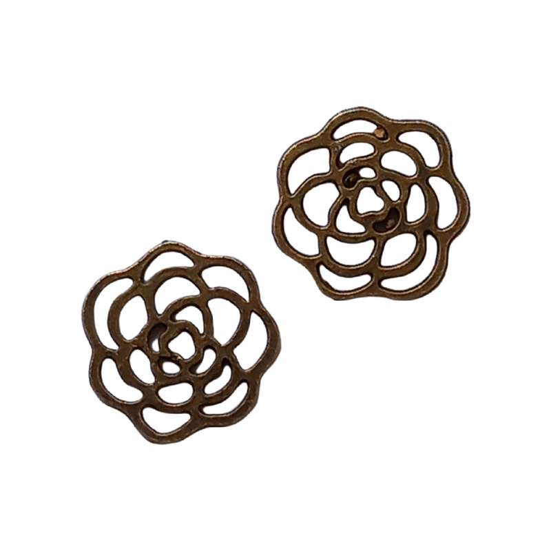 آویز دستبند طرح گل بسته 2 عددی