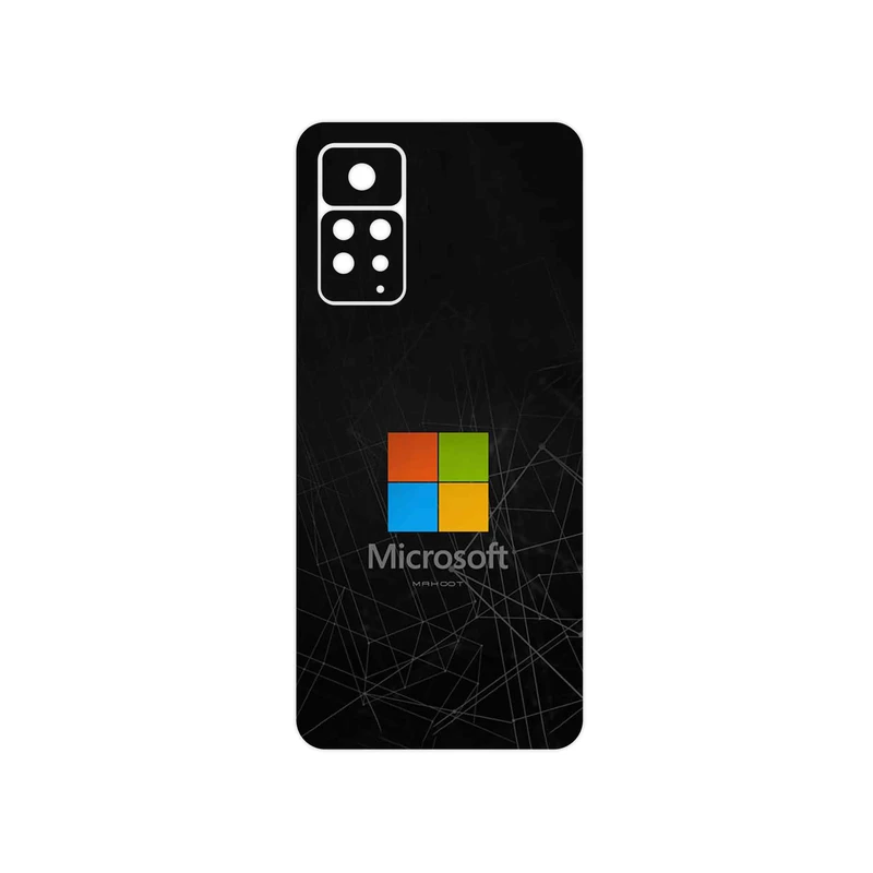 برچسب پوششی ماهوت مدل Microsoft_Logo مناسب برای گوشی موبایل شیائومی Redmi Note 11 Pro Plus 5G (India)