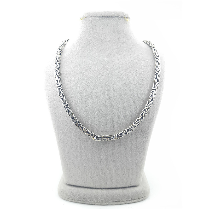 زنجیر نقره مردانه کد mari76.12