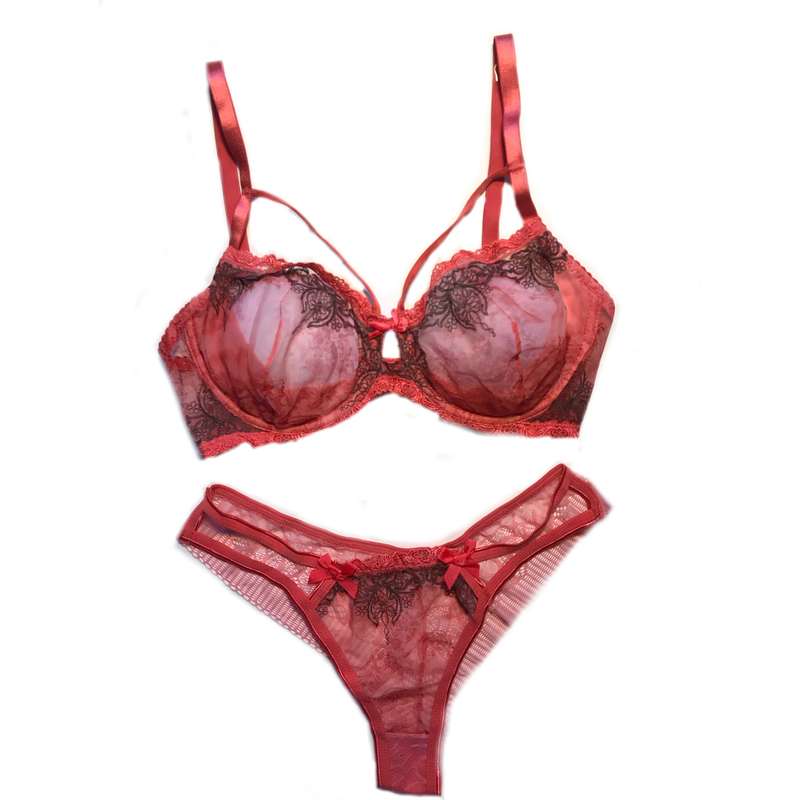 ست شورت و سوتین زنانه مدل فانتزی توری کد ZE-BA388 