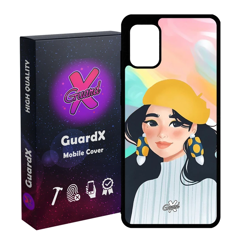 کاور گارد ایکس طرح دختر مدل Glass10261 مناسب برای گوشی موبایل سامسونگ Galaxy A31