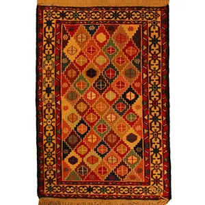 گلیم دستبافت ورنی ذرع چارک کد 123