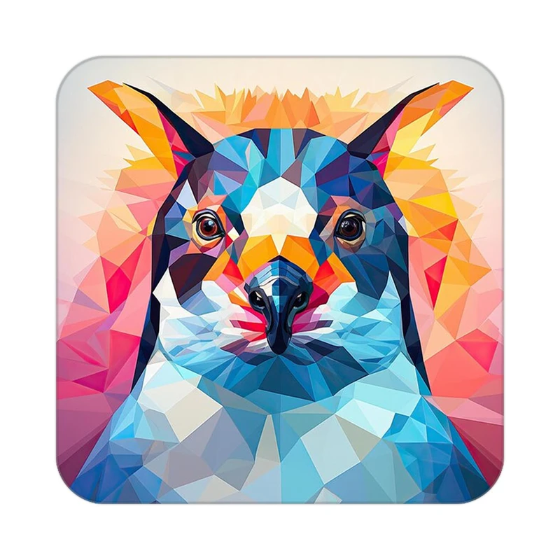 زیر لیوانی کاکتی طرح حیوانات رنگی مدل mp25388