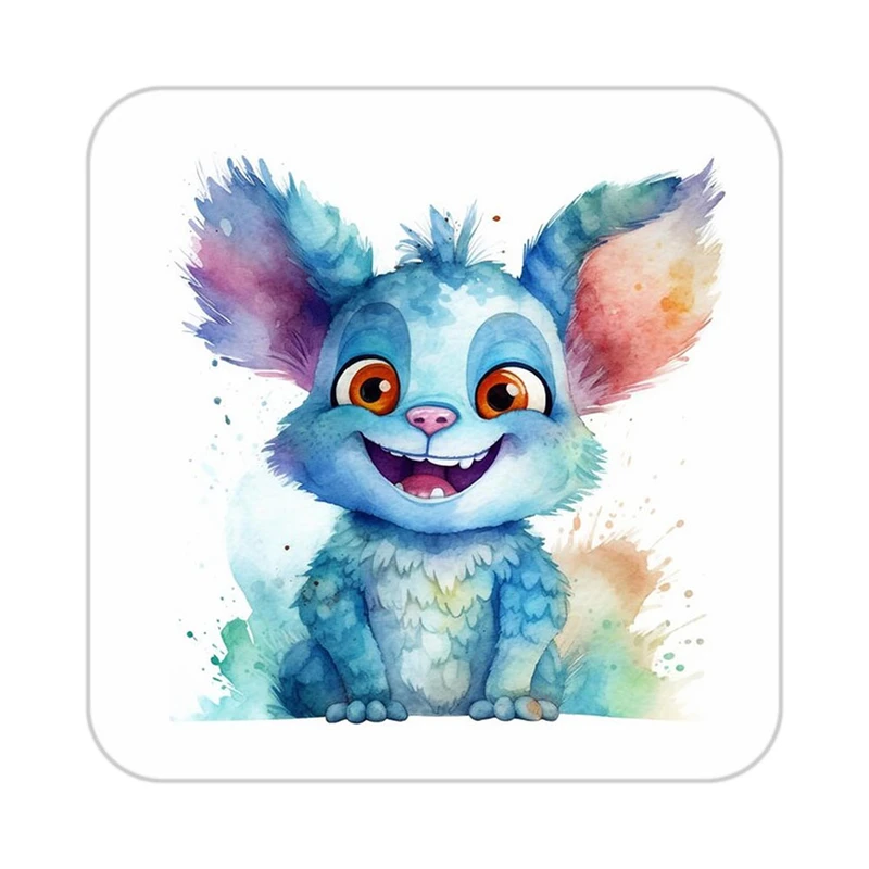 زیر لیوانی کاکتی طرح حیوانات رنگی مدل mp26272