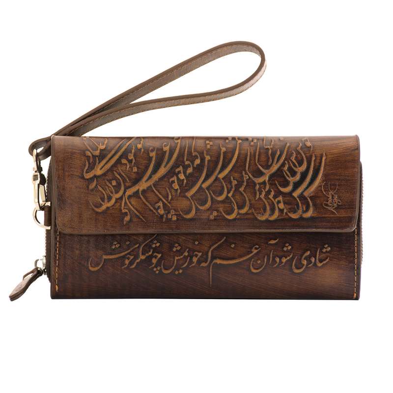 کیف پول زنانه چرم نگار کد 205110