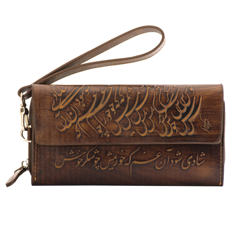 کیف پول زنانه چرم نگار کد 205110