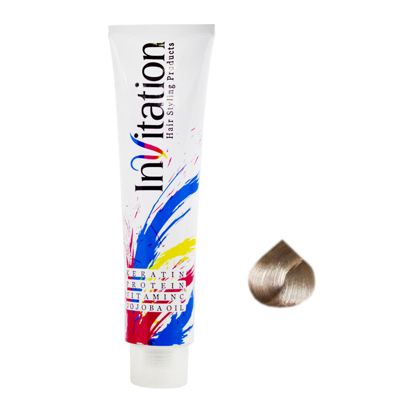 رنگ مو اینویتیشن شماره 10.1 حجم 120 میلی لیتر رنگ بلوند نقره ای