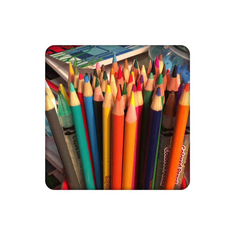 زیرلیوانی طرح مداد رنگی و نقاشی کد 4603953