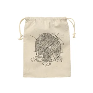 کیسه نان و سبزی ترمه طراحان ایده مدل نقشه شهر قم کد map0511 - M سایز 23x33 سانتی متر