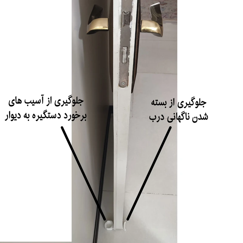 عکس شماره 5 : نگهدارنده درب سازا مدل دوکاره کد sn2 بسته 2 عددی
