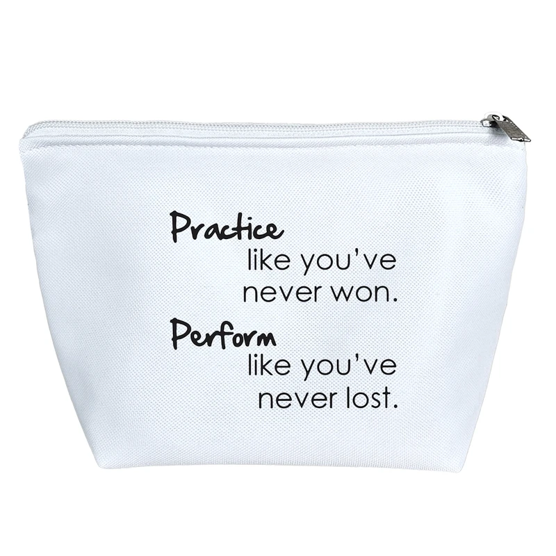 کیف لوازم آرایش دخترانه خندالو مدل متن نوشته انگیزشی کد 9554