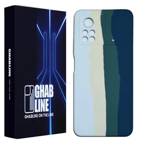 Ghab Line Colored-GL Cover For Xiaomi Poco X4 Pro