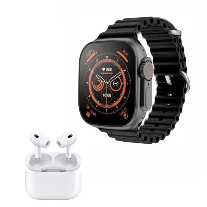 ساعت هوشمند مدل  ultra2 به همراه هندزفری بلوتوثی