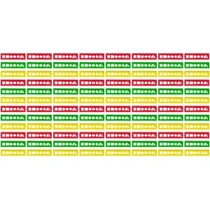 خط‌کش 20 سانتی‌متری مدل ژله ای شابلون دار بسته 96 عددی