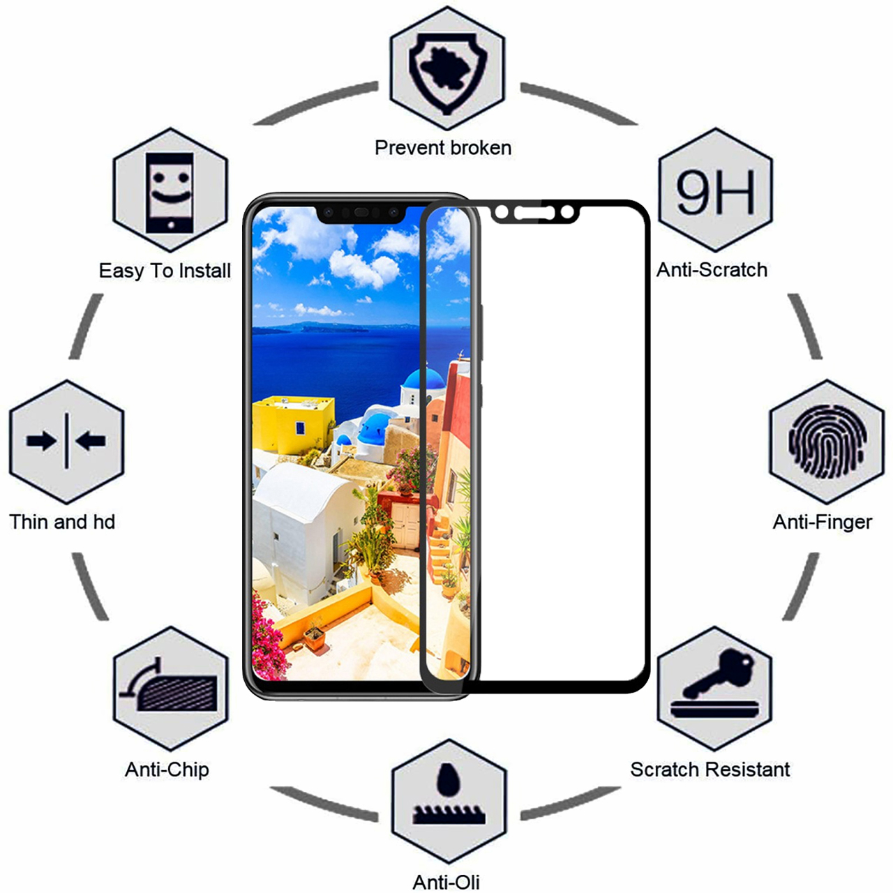 محافظ صفحه نمایش دبو مدل DGL21 مناسب برای گوشی موبایل هوآوی Mate20 Lite