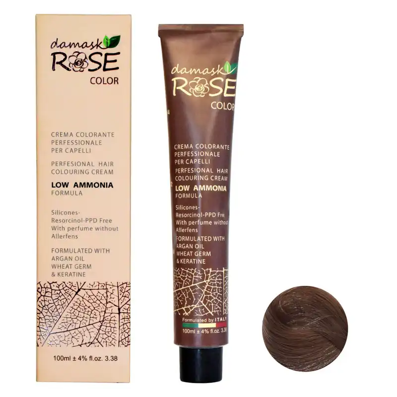 رنگ مو داماسک رز شماره 7/51 حجم 100 میلی لیتر رنگ بلوند خاکستری طلایی متوسط