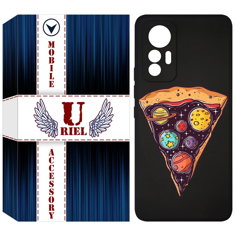 کاور یوریل مدل KSH کد 100 طرح پیتزای کهکشانی مناسب برای گوشی موبایل شیائومی 12 Lite