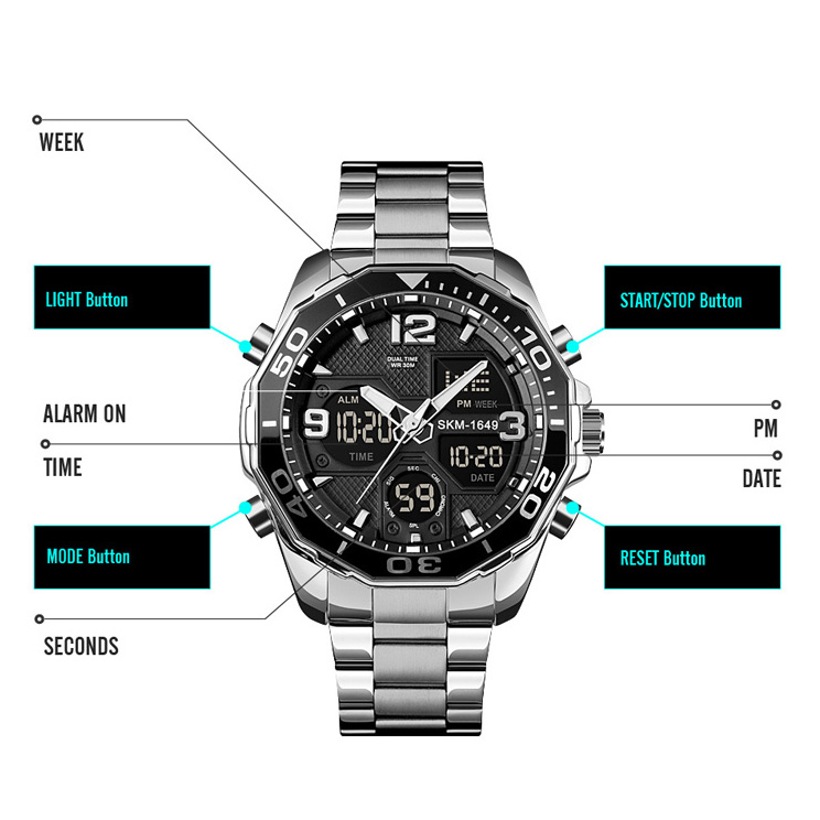 ساعت مچی دیجیتال مردانه اسکمی مدل 1649SL