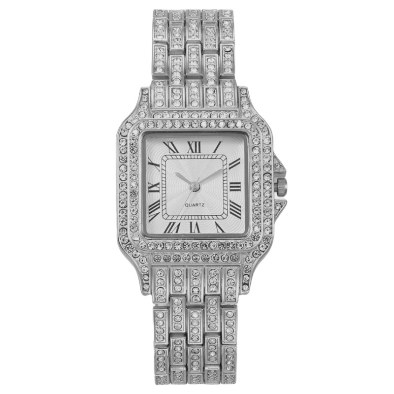 ساعت مچی عقربه ای مدل فول نگین کد 02 ساعت مچی عقربه ای مدل فول نگین کد 02