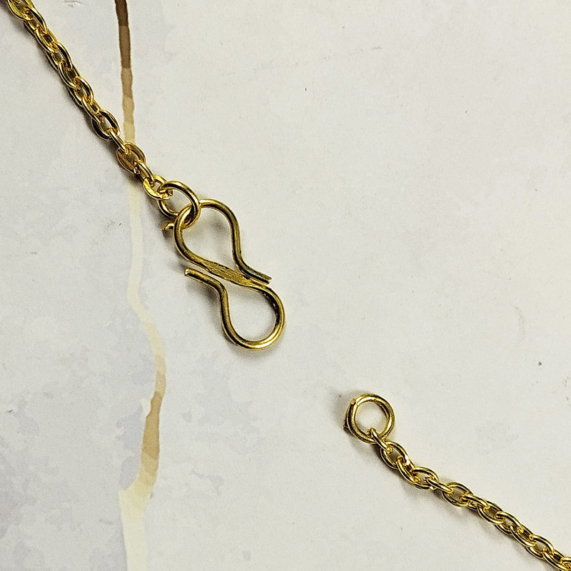 زنجیر زنانه سلین کالا مدل آجری کد 107