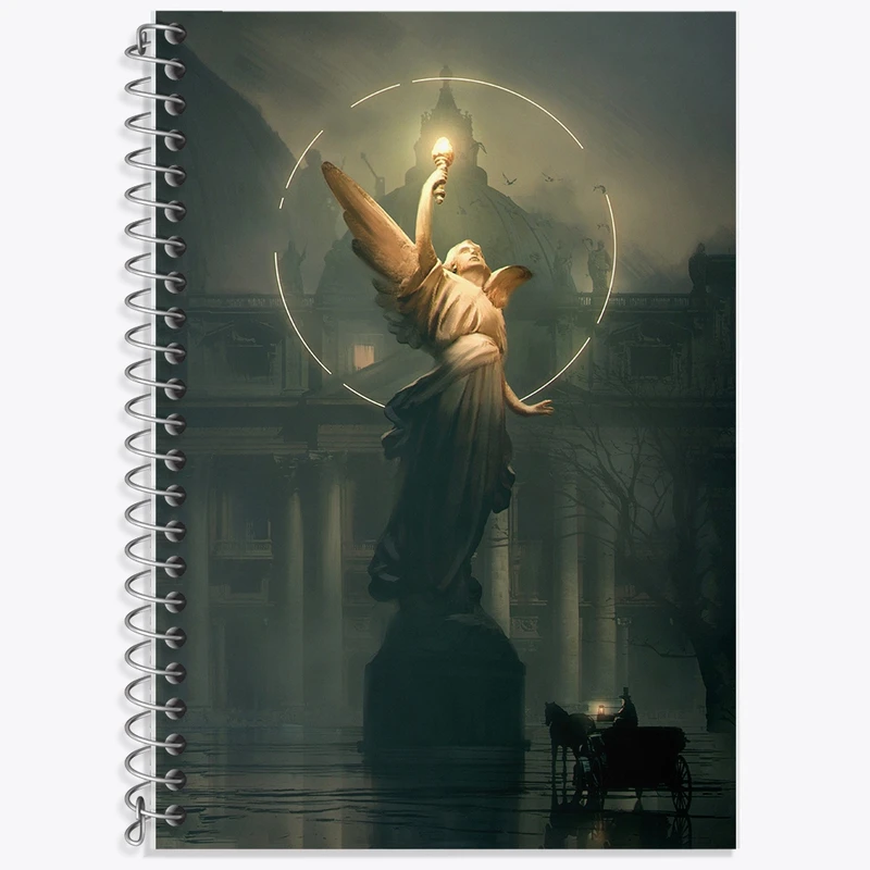 دفتر زبان 50 برگ خندالو مدل دو خط طرح مفهومی کد F33