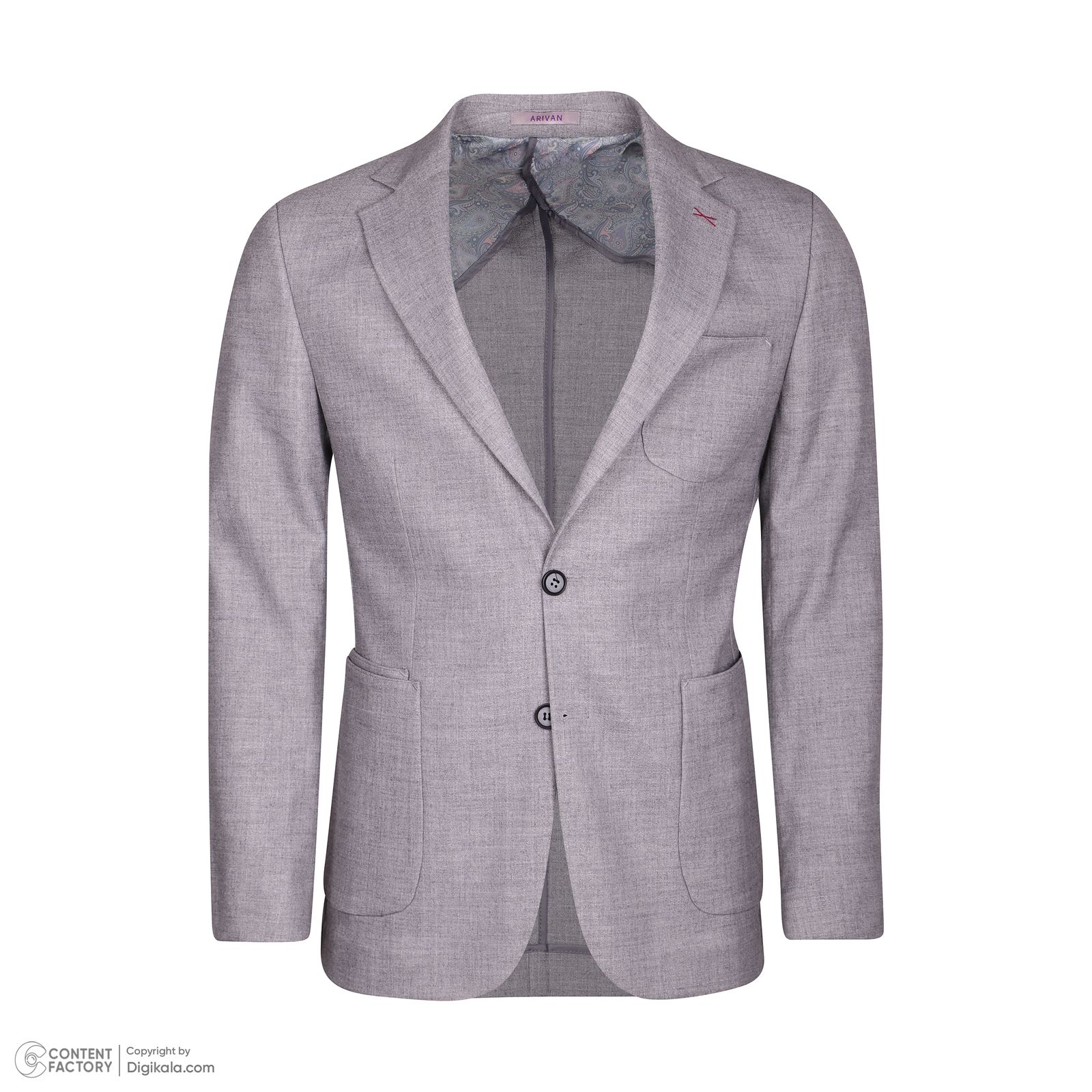 کت تک مردانه آریوان مدل B022 وصله دار -  - 2