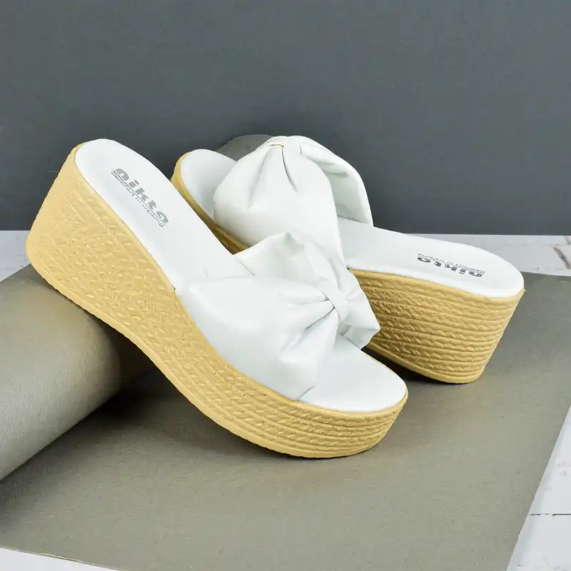 صندل زنانه نیکتا مدل پاپیونی کد  WH.2467