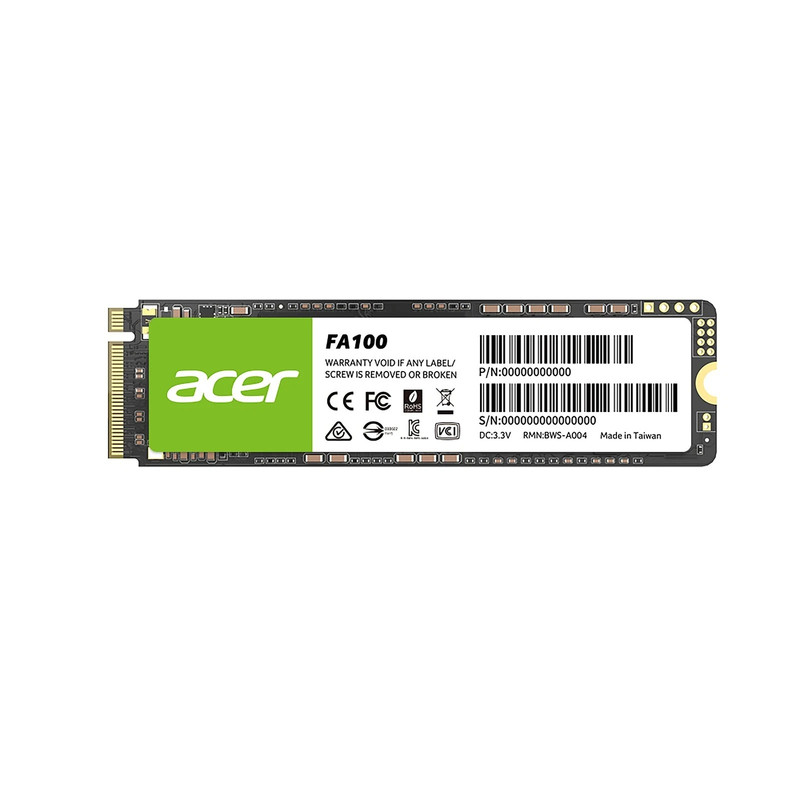 اس اس دی اینترنال PCIe Gen3 x4 ایسر مدل FA100 ظرفیت 512 گیگابایت