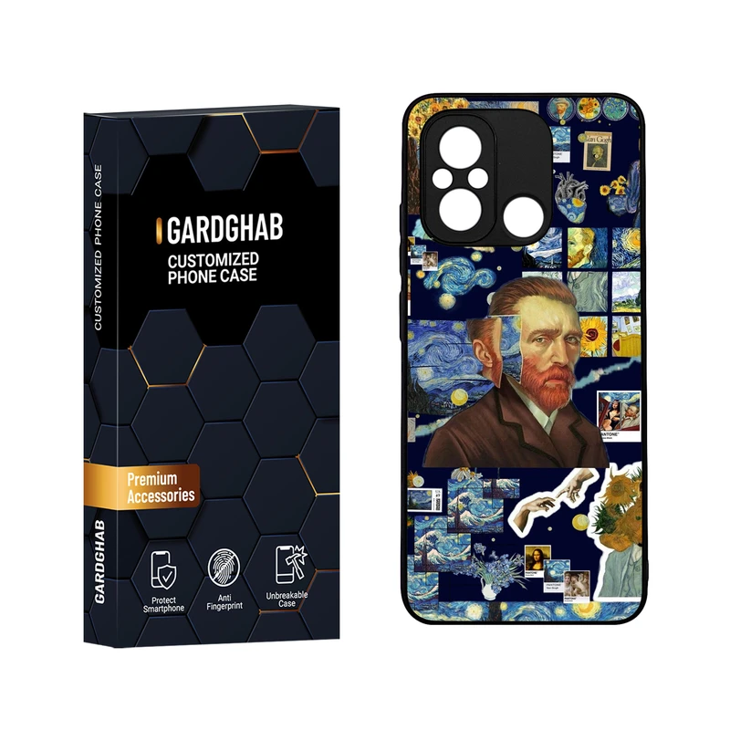 کاور گارد قاب مدل دورژله ای هنری مناسب برای گوشی موبایل شیائومی Poco C55 / Redmi 12c