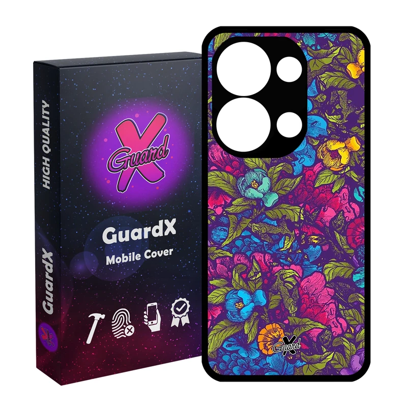 کاور گارد ایکس طرح Flower مناسب برای گوشی موبایل شیائومی Redmi Note 13 Pro 4G / Poco M6 Pro 4G