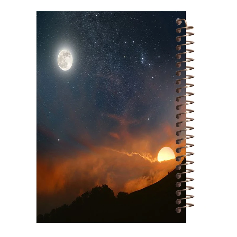 دفتر لغت 100 برگ طرح آسمان کد W161