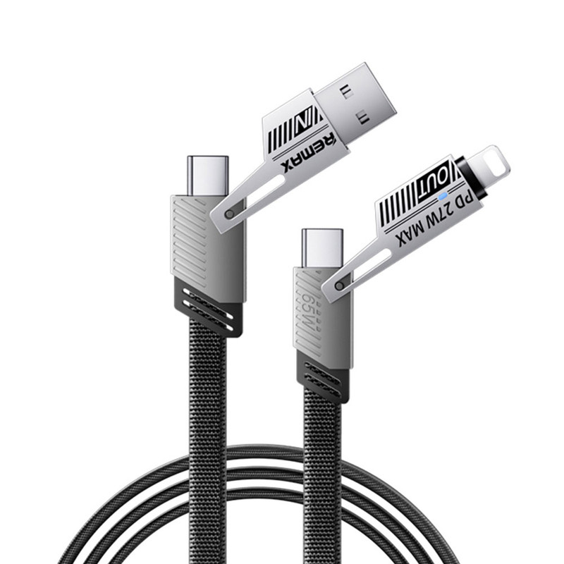 کابل تبدیل USB-C / USB به USB-C / لایتنینگ ریمکس مدل RC-C189 طول 1 متر