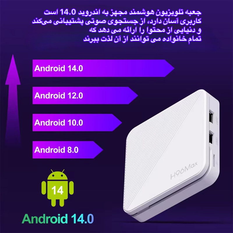 اندروید باکس اچ 96 مدل مکس 16/2GB اندروید باکس اچ 96 مدل مکس 16/2GB
