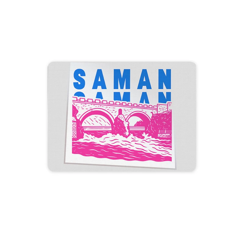 ماوس پد ترمه طراحان ایده مدل نماد پل زمان خان سامان کد map0013 سایز 19*28 سانتی متر